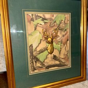 Camo Deer Clay Wall Art Frame
